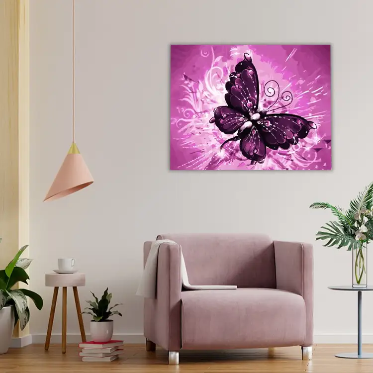 Cute purple butterfly
