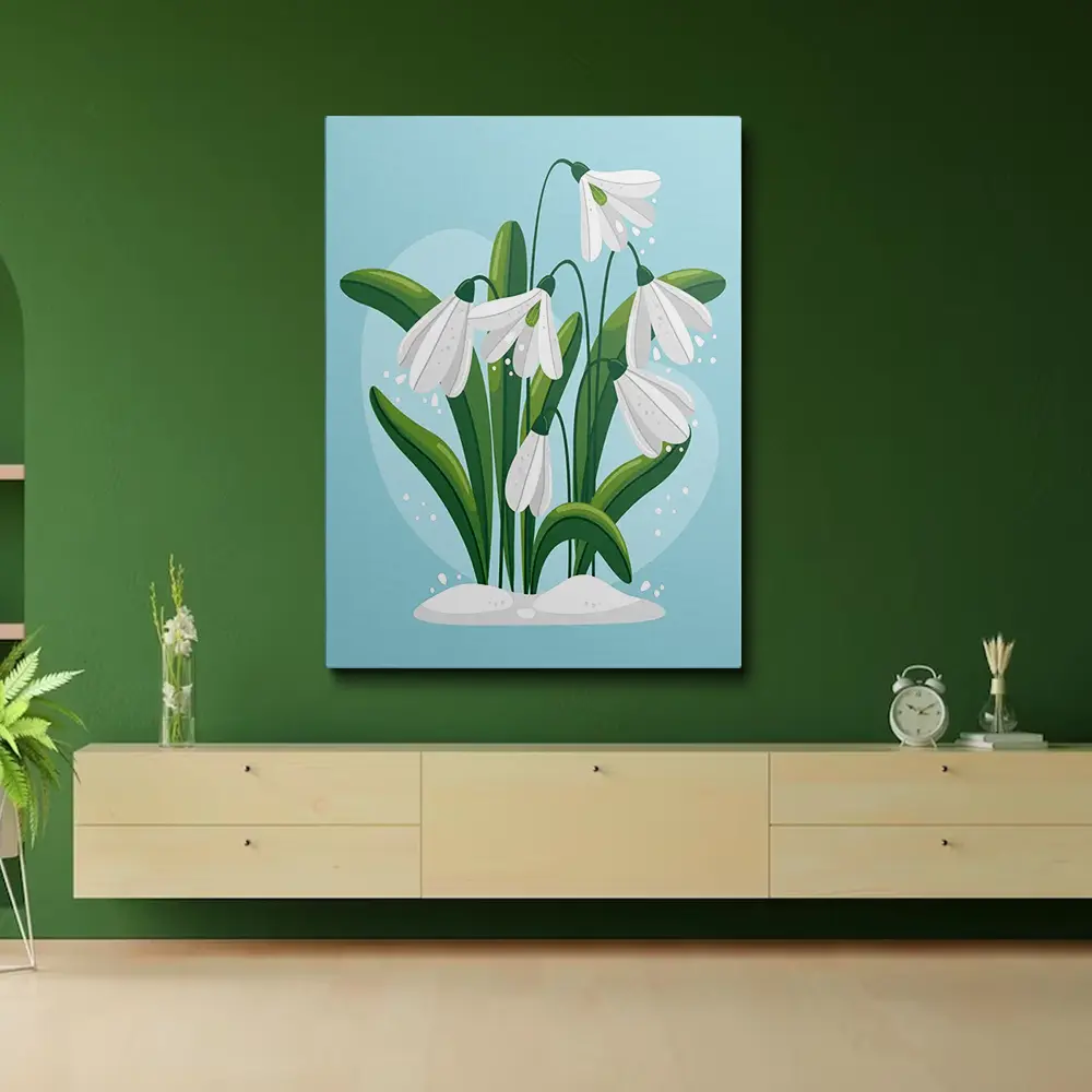 Lily of the valley painting