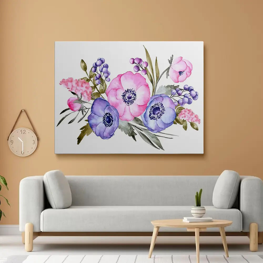 Purple flower painting