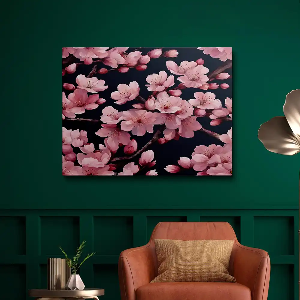 Cherry blossom acrylic painting