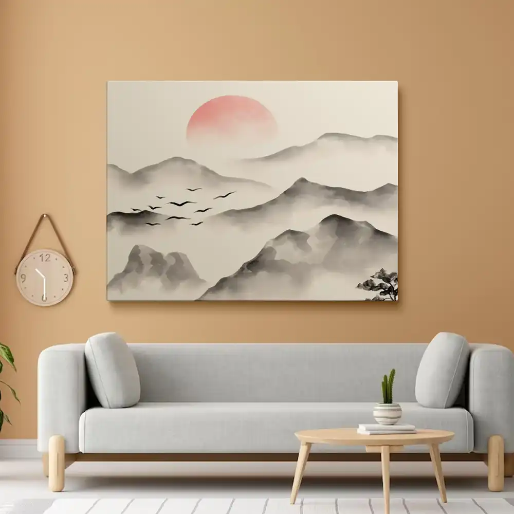 Chinese mountain painting