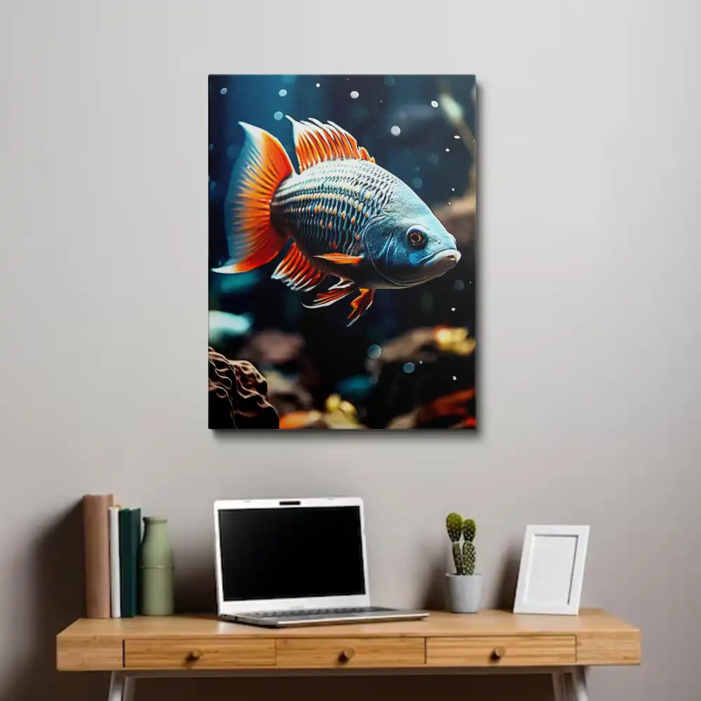 Coy fish painting