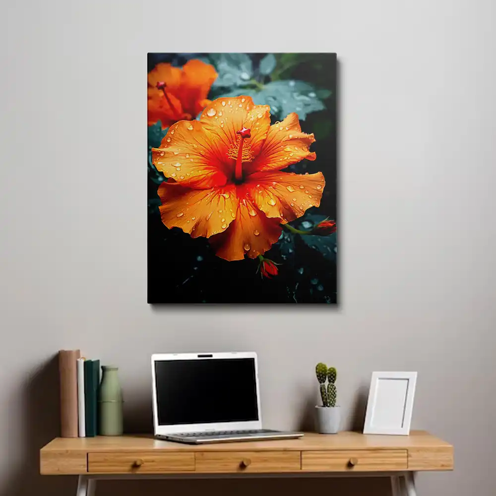 Hibiscus flower painting