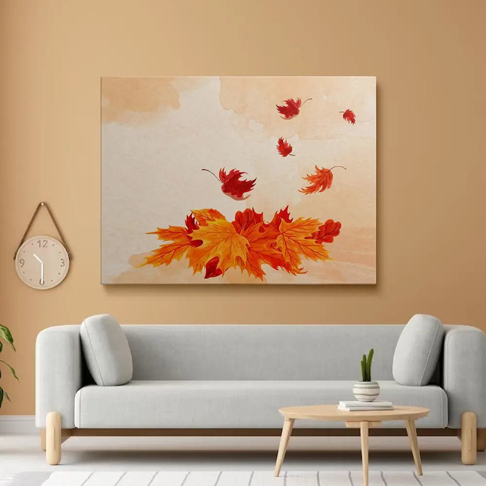 Painting fall leaves