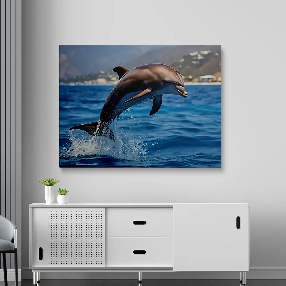 Painting of a dolphin