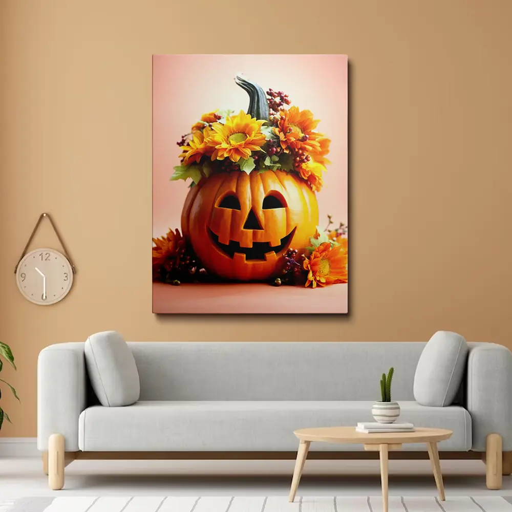 Unicorn pumpkin painting