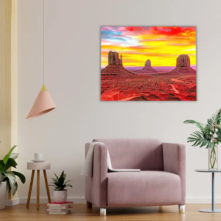 Sunset monument valley