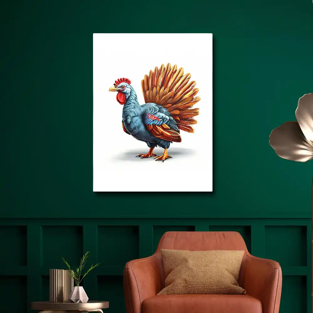 3 Painting of thanksgiving turkey bird