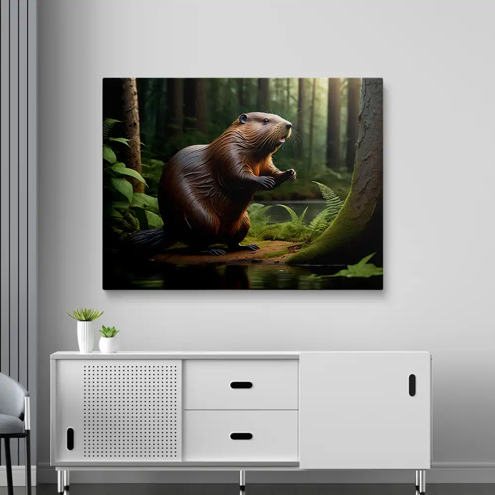 3 A cute cartoon beaver