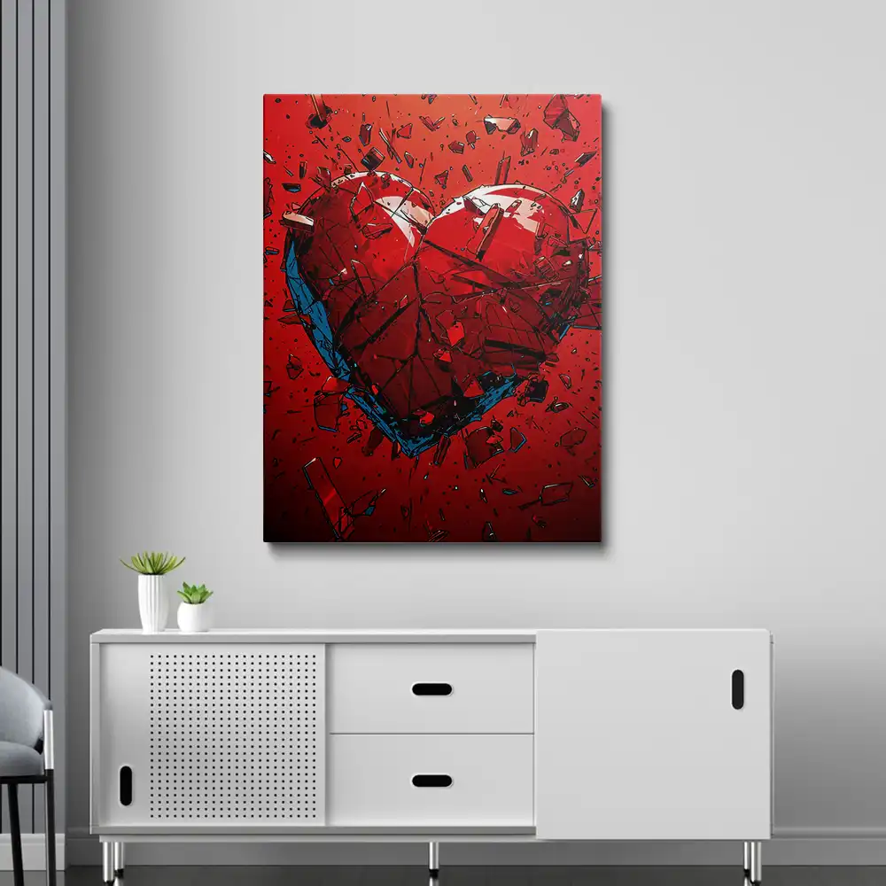 3 Broken heart painting