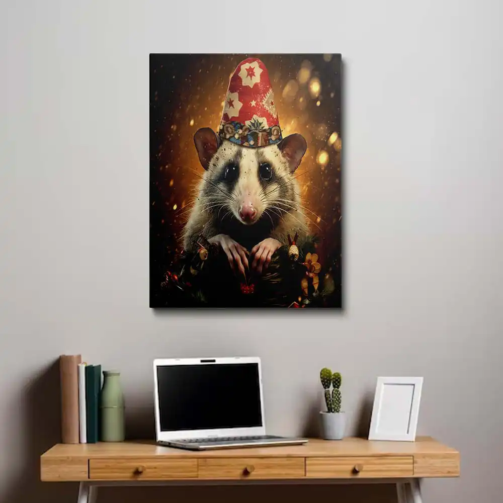 3 Wild opossum cartoon character