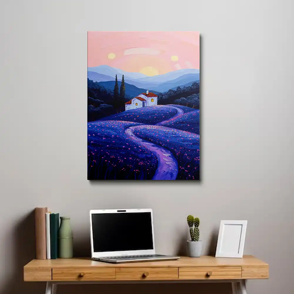 3 Lavender mist painting