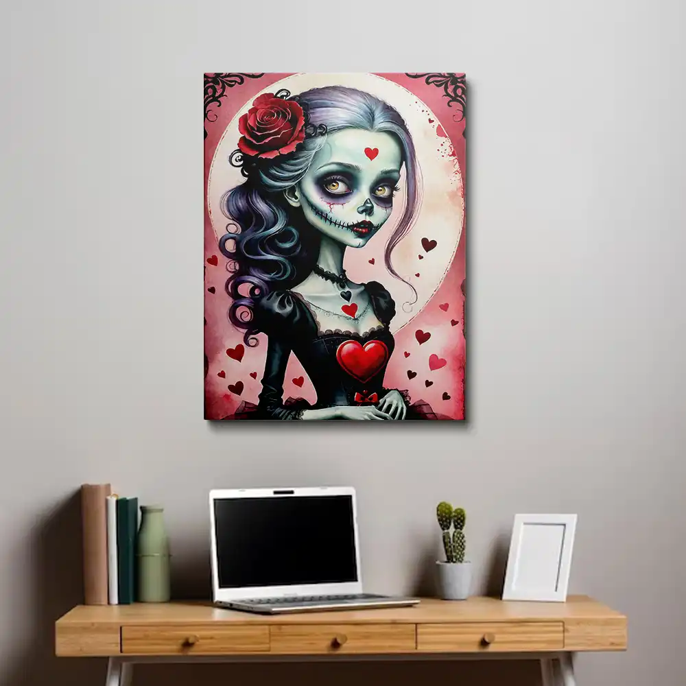 3 Goth girl in the moonlight