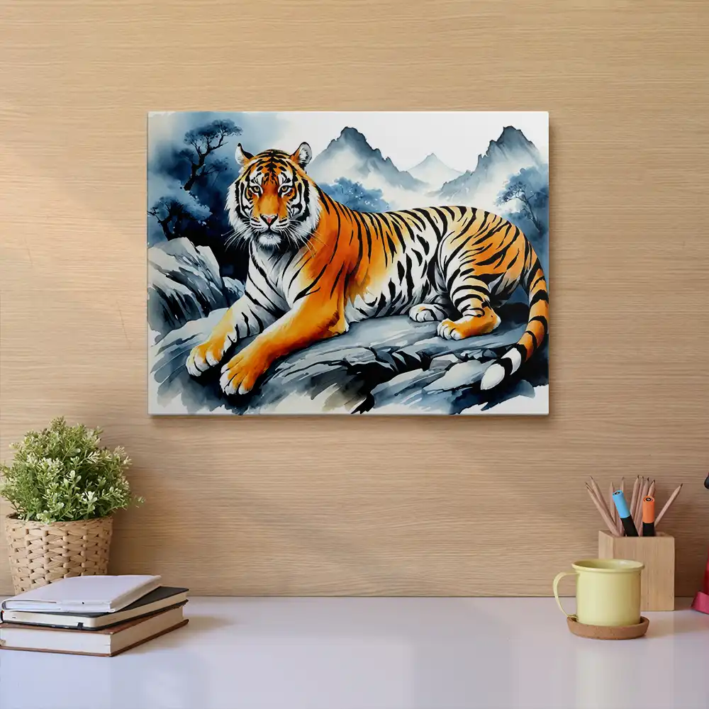 Painting of a tiger