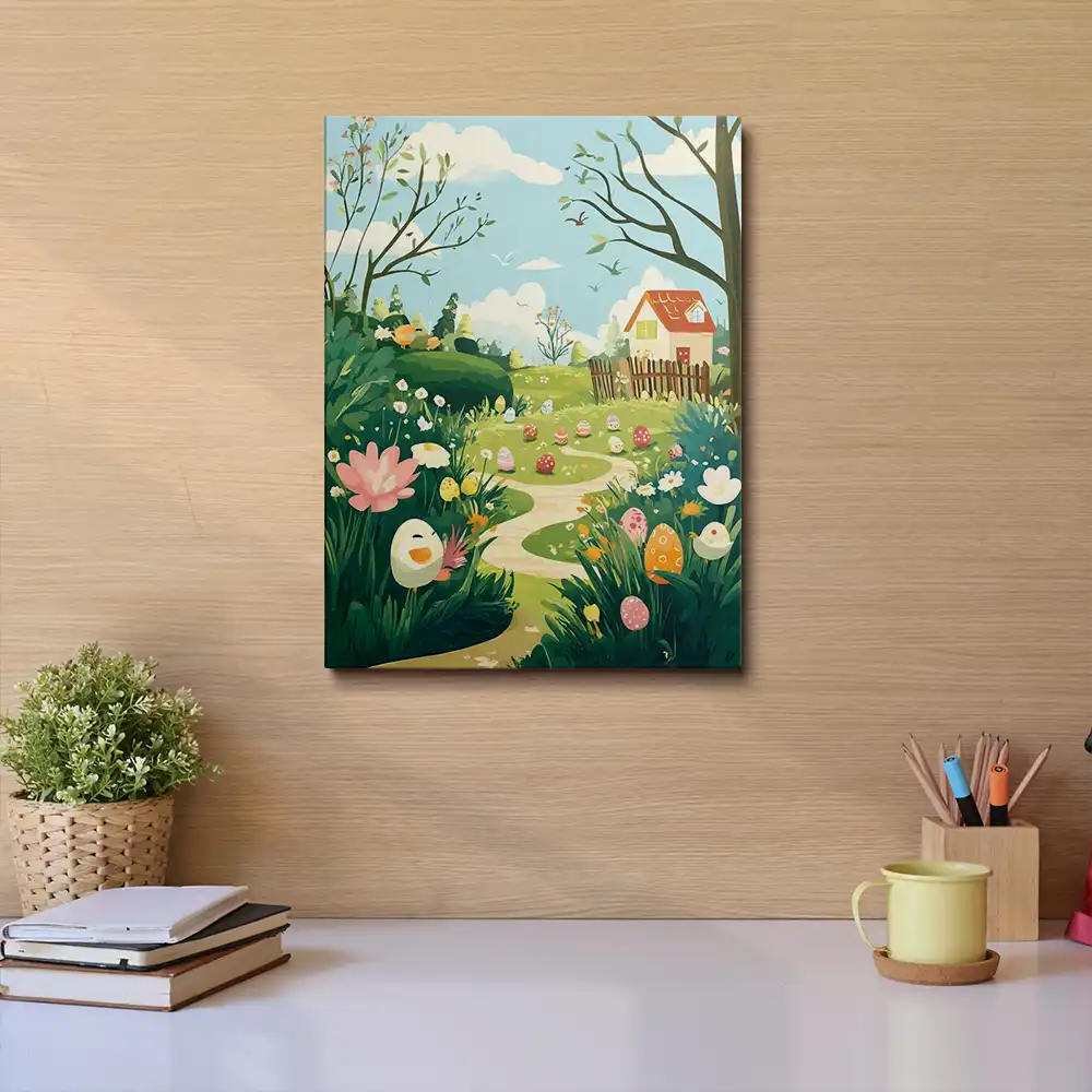 Painting of a garden