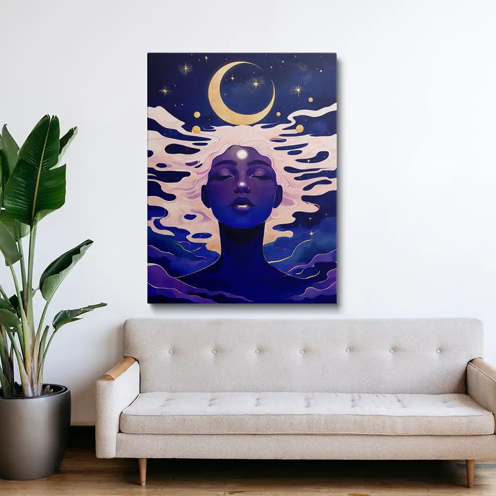 Blue skinned goddess
