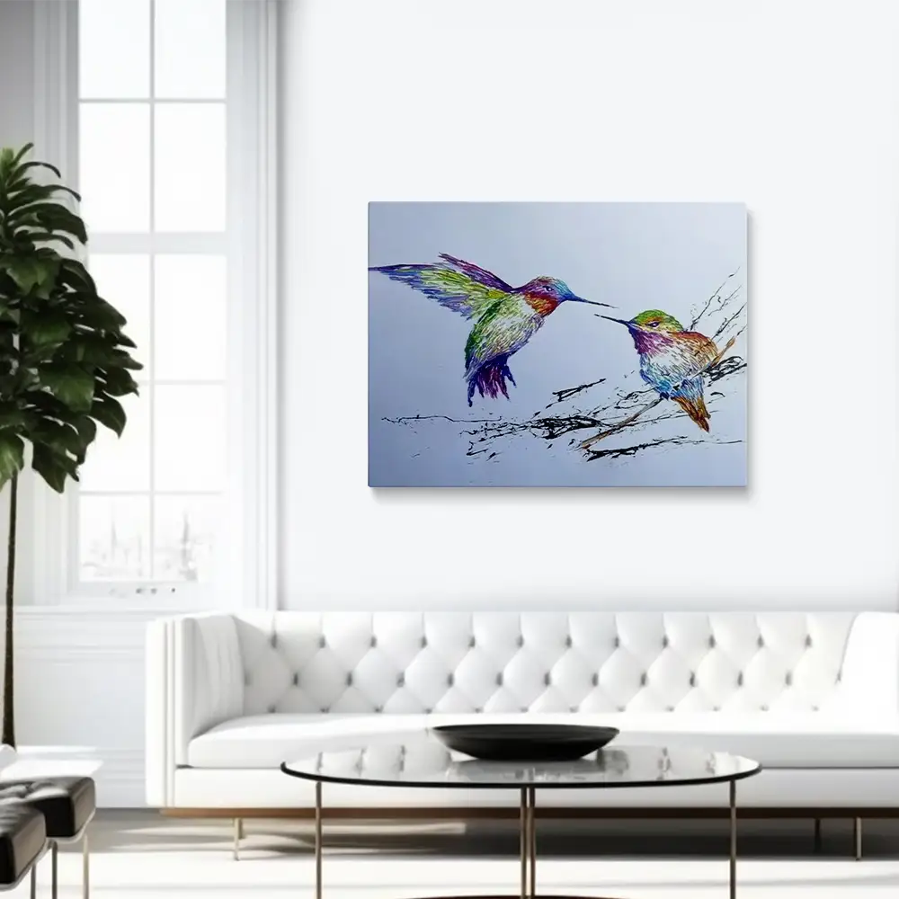 Abstract colibri bird