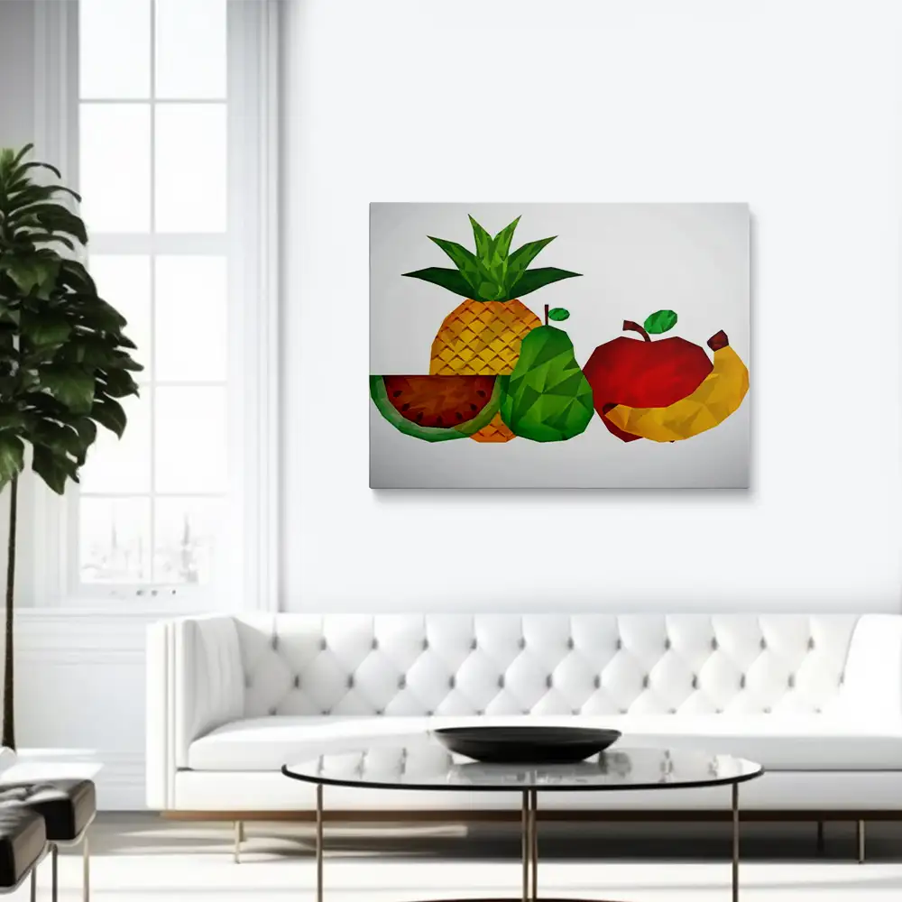 Abstract fruit painting