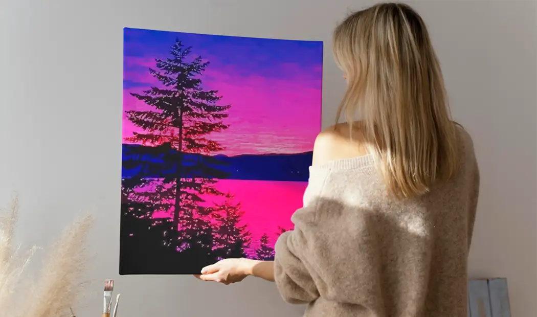 Pink Sky and Painting Ideas Sunset