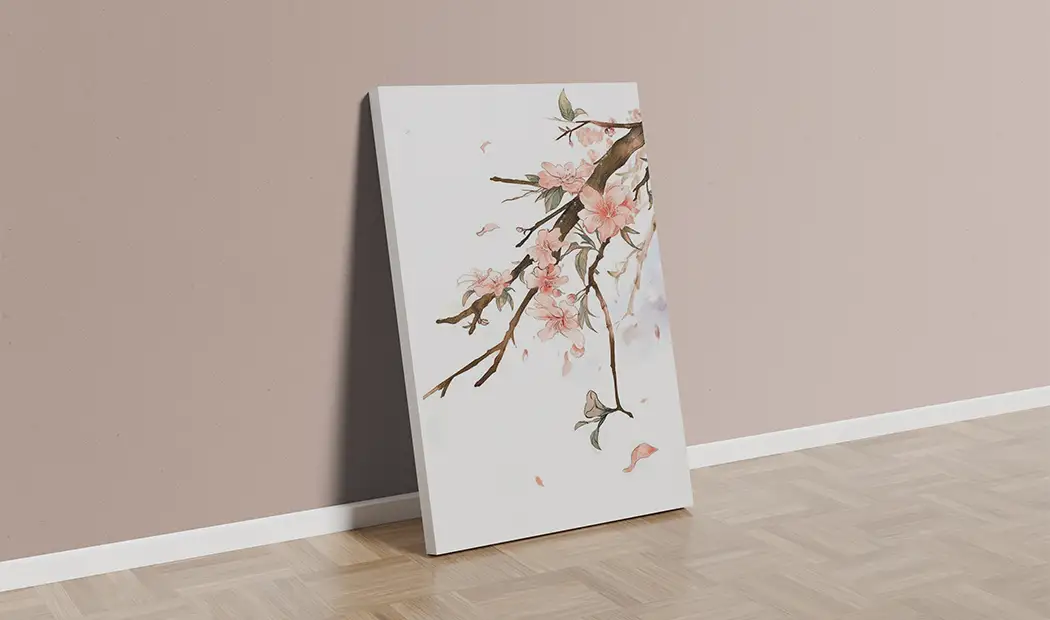 Watercolor Cherry Blossom Paint by Numbers