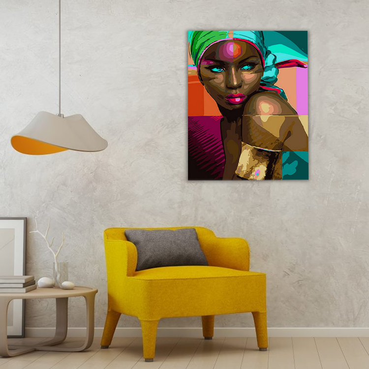 African black beauty painting