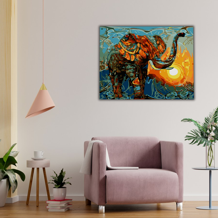 Abstract african elephant