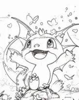 cute baby dragon easy to draw