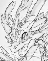 easy dragon drawing​ 