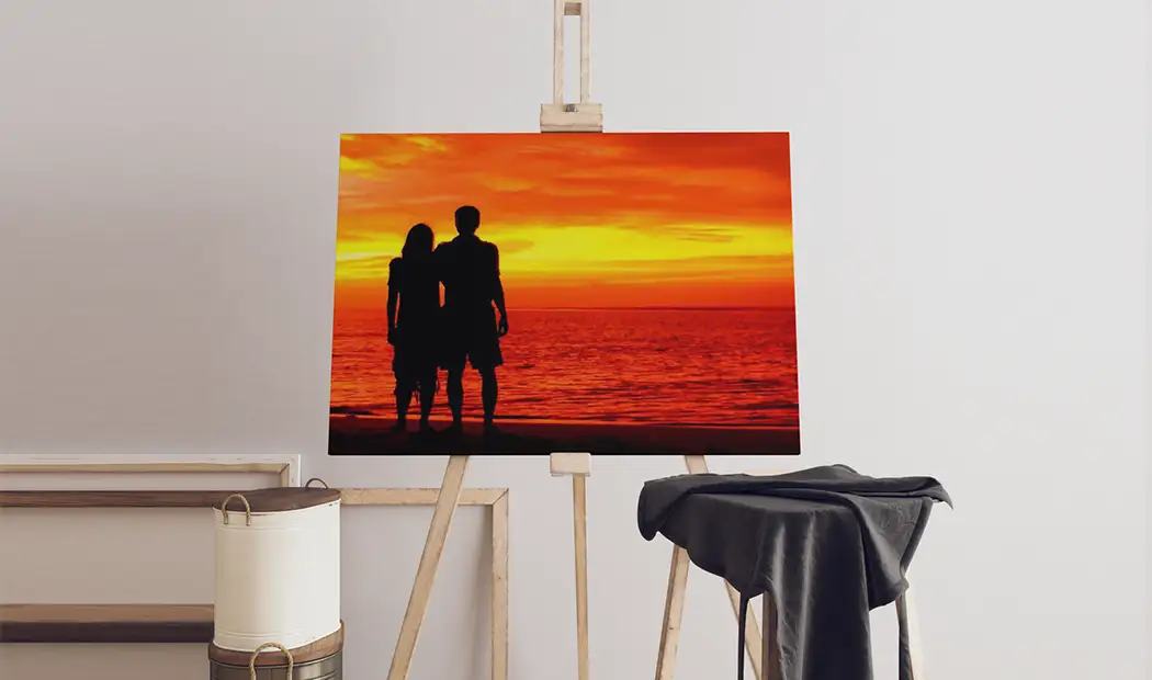 Beach Sunset Canvas Painting