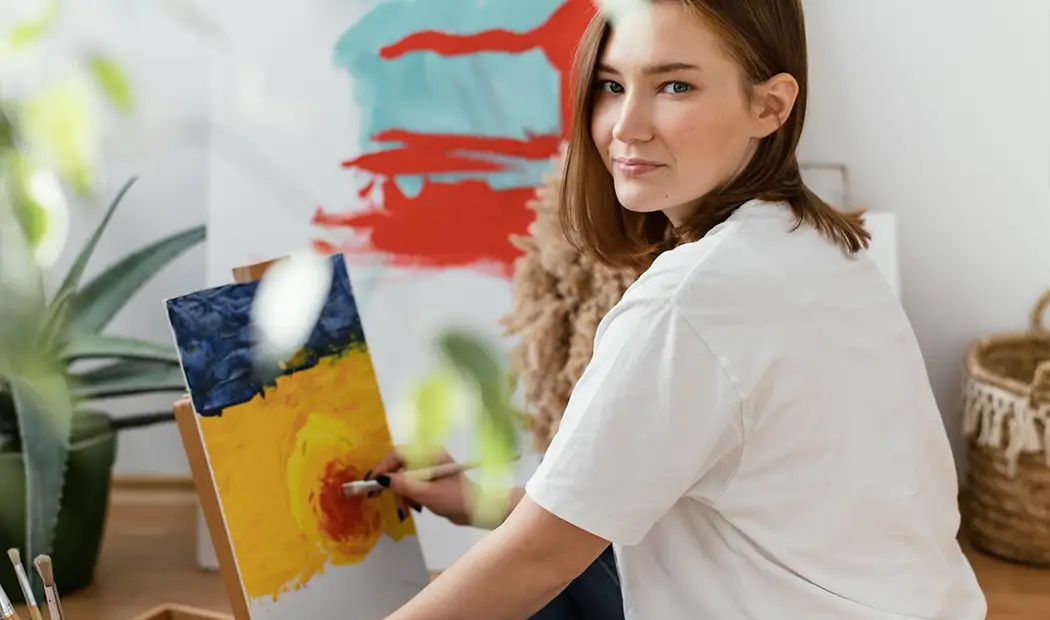 Adult paint by number expands vocabulary