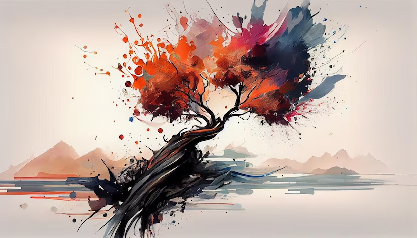 Abstract illustration tree