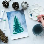 Christmas watercolor painting