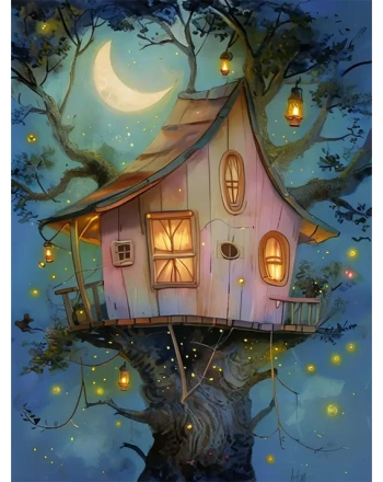Cozy Lantern Treehouse