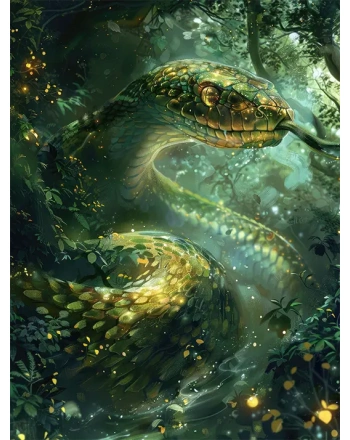 Fantasy snake illustration