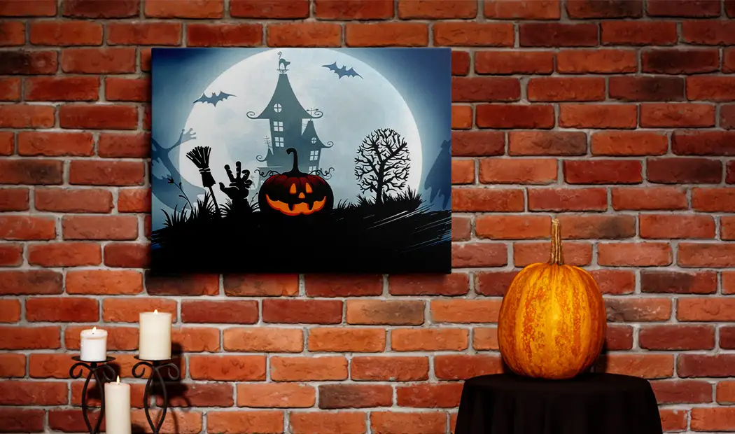 Halloween paint by numbers kit