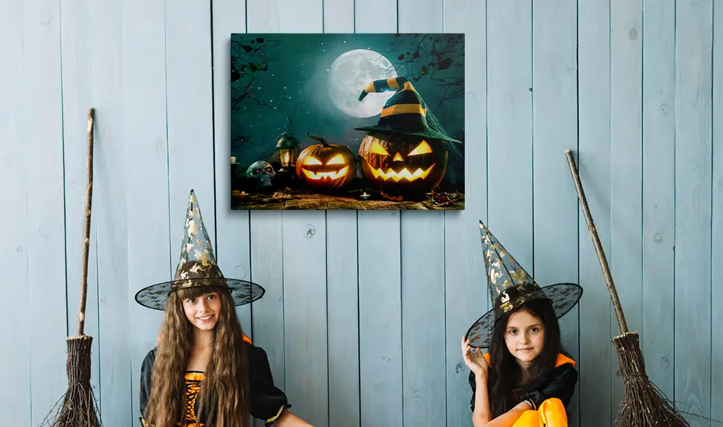 Jack-O’-Lanterns halloween painting ideas