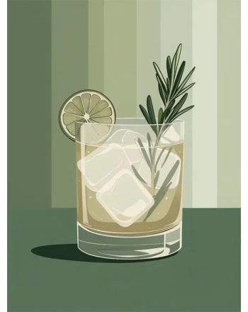 Minimalist Cocktail Glass