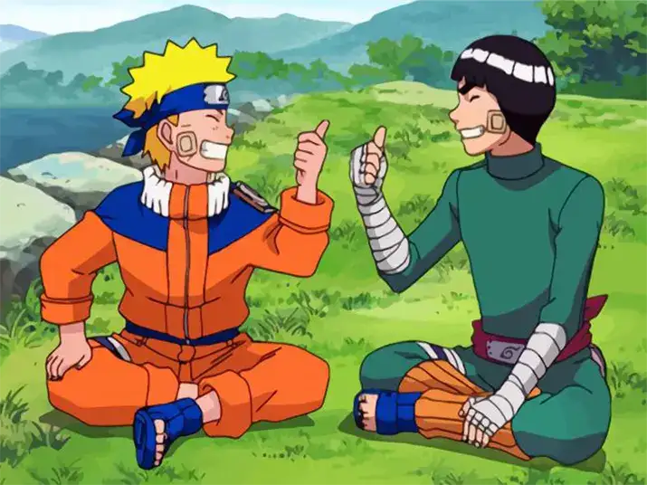 Naruto and Rock lee