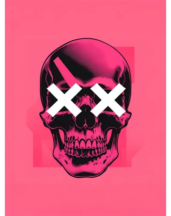 Neon Pink Skull