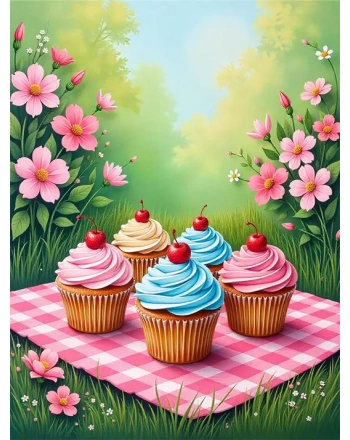 Painting of Cupcakes