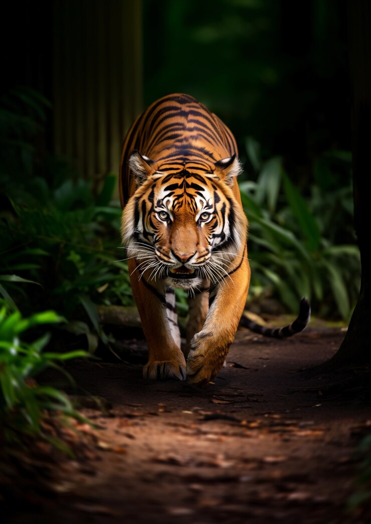 Tiger in Grassland
