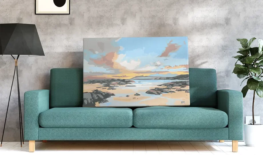 5 Tranquil abstract beach painting by numbers to bring the ocean to your home