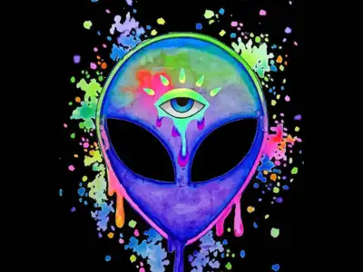 Trippy alien