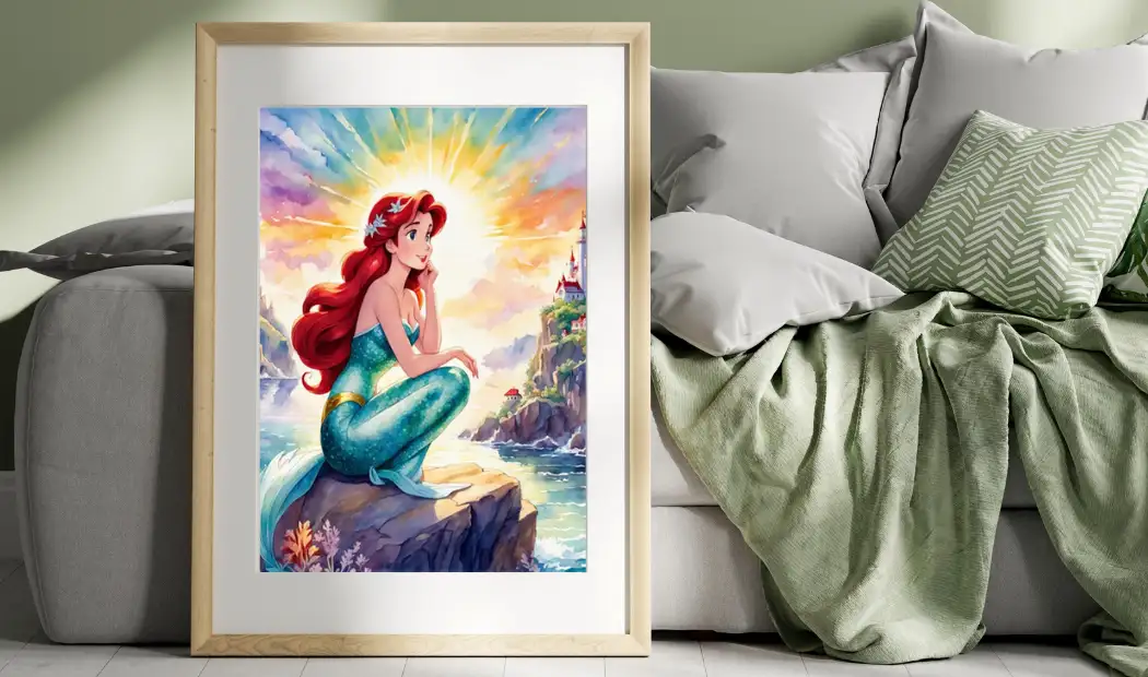 The little mermaid painting