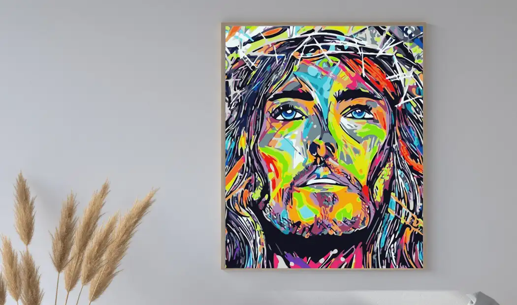 Painting Face of Jesus