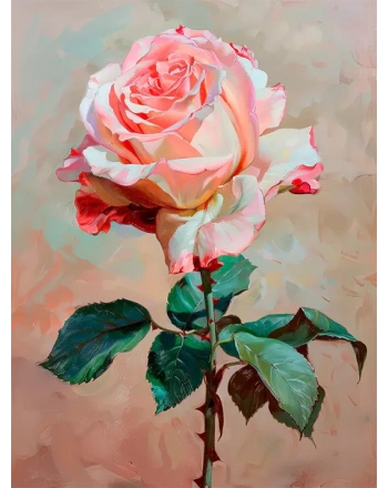 Vintage rose digital art