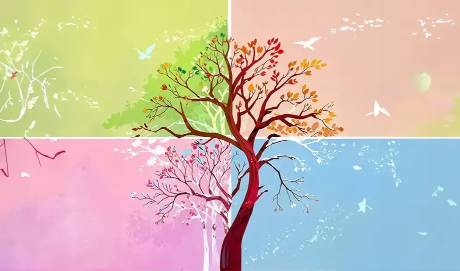 Create a Year Round Gallery for Your Wall with Four Seasons Painting Kits