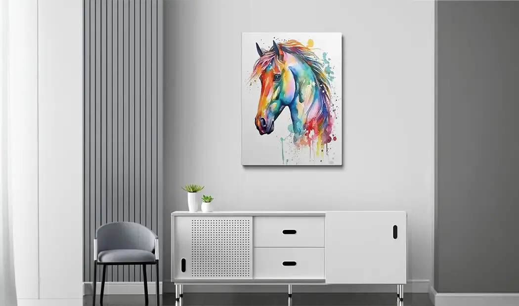 horse painting by number for teens