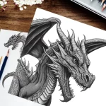 Dragon drawing: How to draw a dragon easily​​?