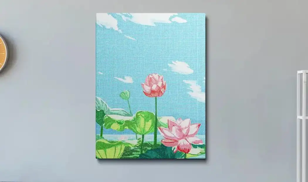 lotus diamond painting